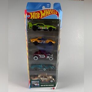 Hot Wheels 5 Car Pack HW Retro Racers